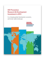 HIV Prevention Research & Development Investment in 2013